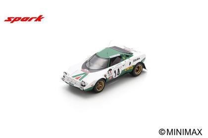 PRECOMMANDE - Spark 18S945 1:18 - Lancia Stratos No.14 Winner Monte Carlo Rally 1975 S. Munari - M. Mannucci