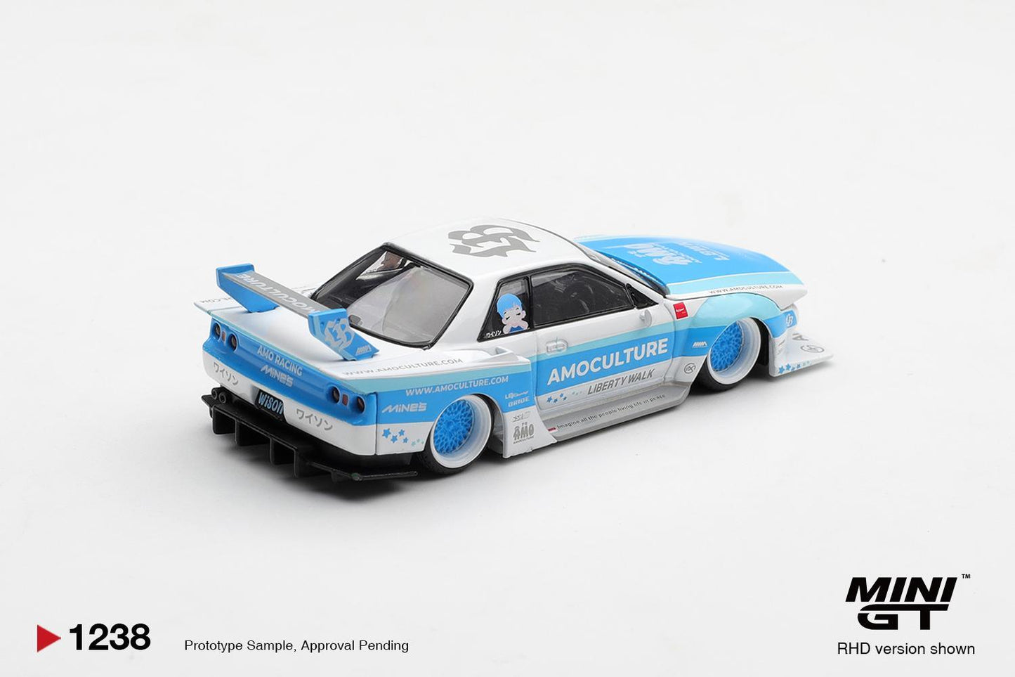 PRECOMMANDE - Mini GT MGT01238-R 1:64 - NISSAN Skyline GTR (R32) LBWK Kaido Works Amoculture 2026