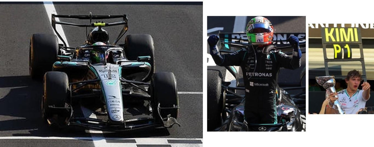 PRECOMMANDE - Spark S9329 1:43 - MERCEDES-AMG W17 N°12 Mercedes-AMG Petronas F1 Team Winner Italy GP 2026 Kimi Antonelli with driver and pit board