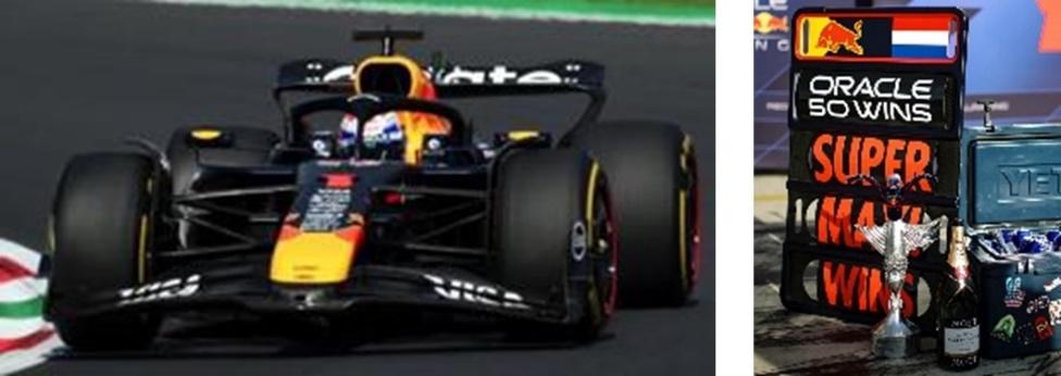 PRECOMMANDE - Spark S9636 1:43 - RED BULL Racing RB21 N°1 Oracle Red Bull Racing Winner Italy GP 2025 Max Vestappen - Oracle 50 Wins (with pit board)