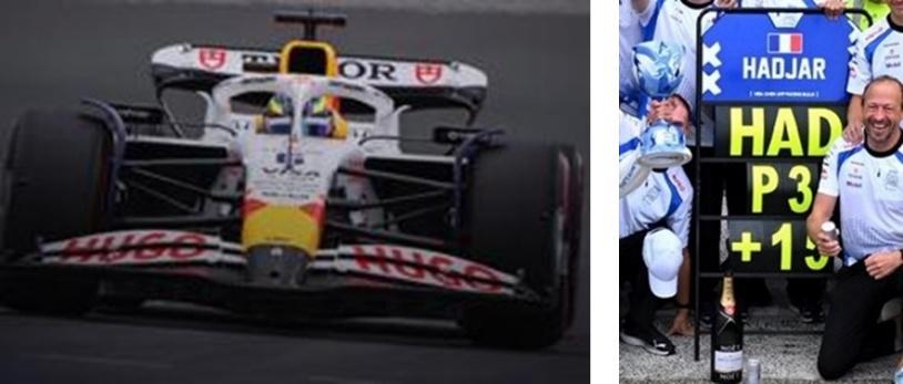 PRECOMMANDE - Spark S9637 1:43 - VISA CASH VCARB 02 N°6 Visa Cash App Racing Bulls Formula One Team 3rd Netherlands GP 2025 Isack Hadjar (with pit board)