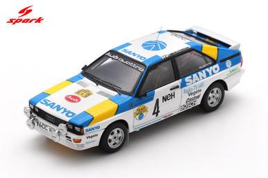 PRECOMMANDE - Spark S3224 1:43 - AUDI Quattro N°4 Winner Rallye Sweden 1982 S. Blomqvist - B. Cederberg