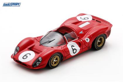 PRECOMMANDE - Looksmart LSRC164 1:43 - FERRARI 330 P4 N°6 2nd BOAC 500 1967 C. Amon - J. Stewart