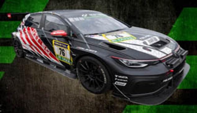 PRECOMMANDE - Spark SG1075 1:43 - VW Golf GTI Clubsport 24h N°76 Max Kruse Racing 24H NĂŒrburgring 2026 T. Hochwind - N. Otto - F. Vettel - J. Mogotsi (Limited 300ex.)