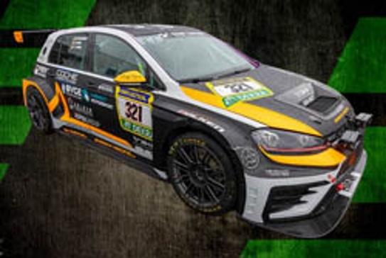 PRECOMMANDE - Spark SG1091 1:43 - VW GOLF 7 GTI TCR DSG N°321 sharky-racing.com 24H NĂŒrburgring 2026 F. Mache - D. Brink - M. Rosenbach - J. Primke (Limited 300ex.)