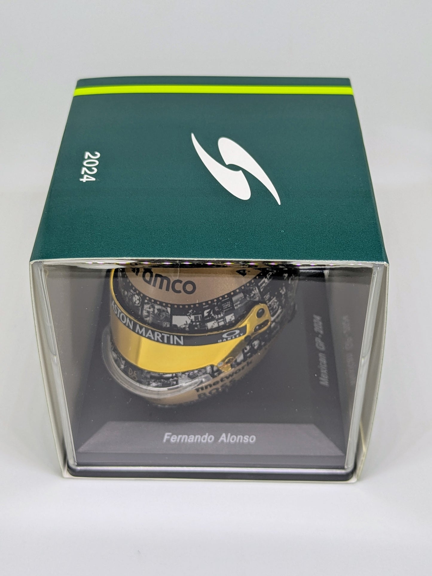 Spark 5HF176 Casque 1:5 - Fernando Alonso - Aston Martin Aramco F1 Team - Mexican GP 2024