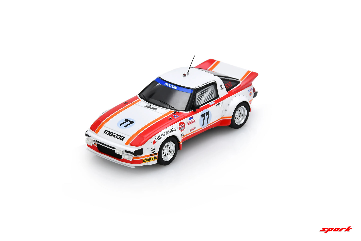 PRECOMMANDE - Spark US434 1:43 - Mazda RX-7 No.77 6th Daytona 24H 1979 R. Mandeville - A. Johnson - W. Bohren Limited (300ex.)