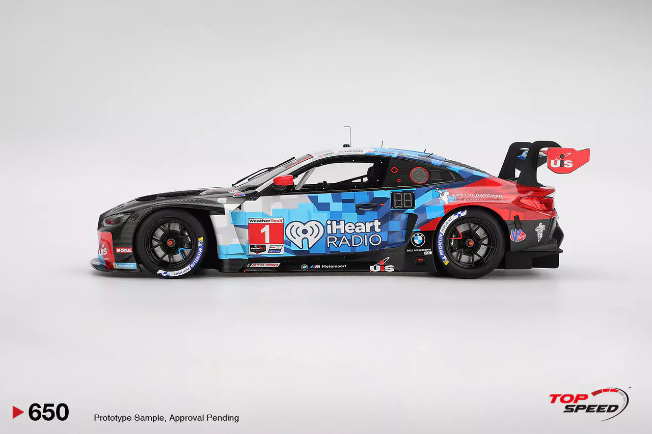 PRECOMMANDE - Top Speed TS0650 1:18 - BMW M4 (G82) GT3 EVO N°1 - Paul Miller Racing - Daytona 24H 2025  K. van der Linde - C. de Phillippi - N. Verhagen - M. Snow