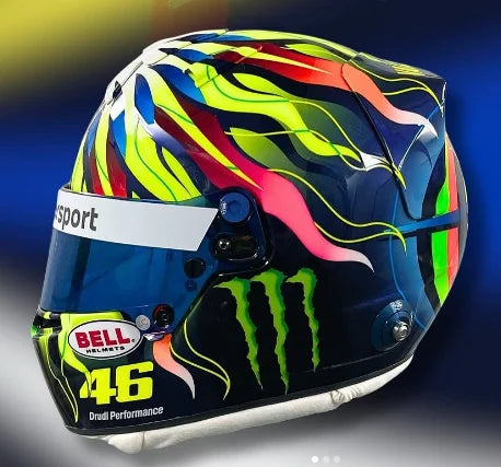 PRECOMMANDE - BELL Mini Helmet Casque 1:2 - Valentino Rossi – Team WRT 2025 Season Helmet
