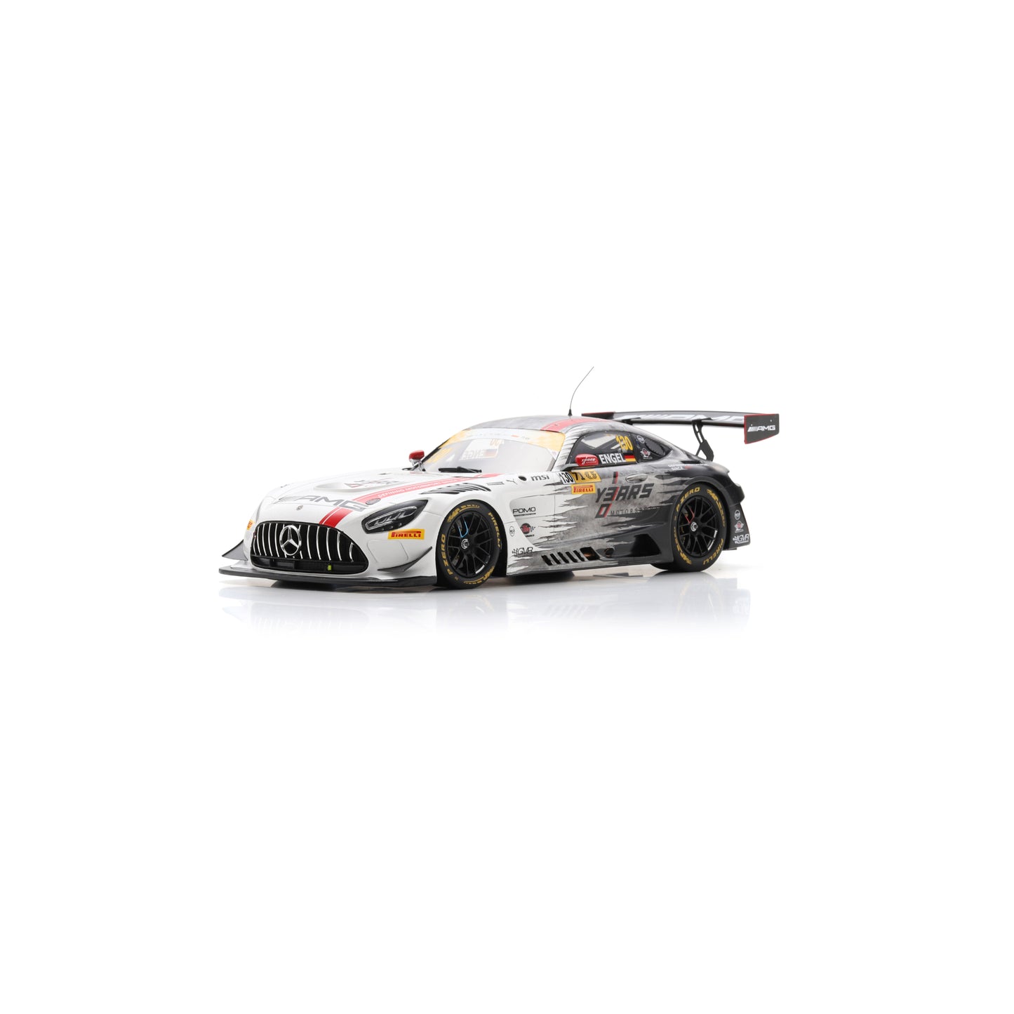 Spark 18MC24 1:18 - MERCEDES-AMG GT3 Evo N°130 Mercedes-AMG Team GMR - Winner FIA GT World Cup Macau 2024 Maro Engel Limited (300 ex.) 