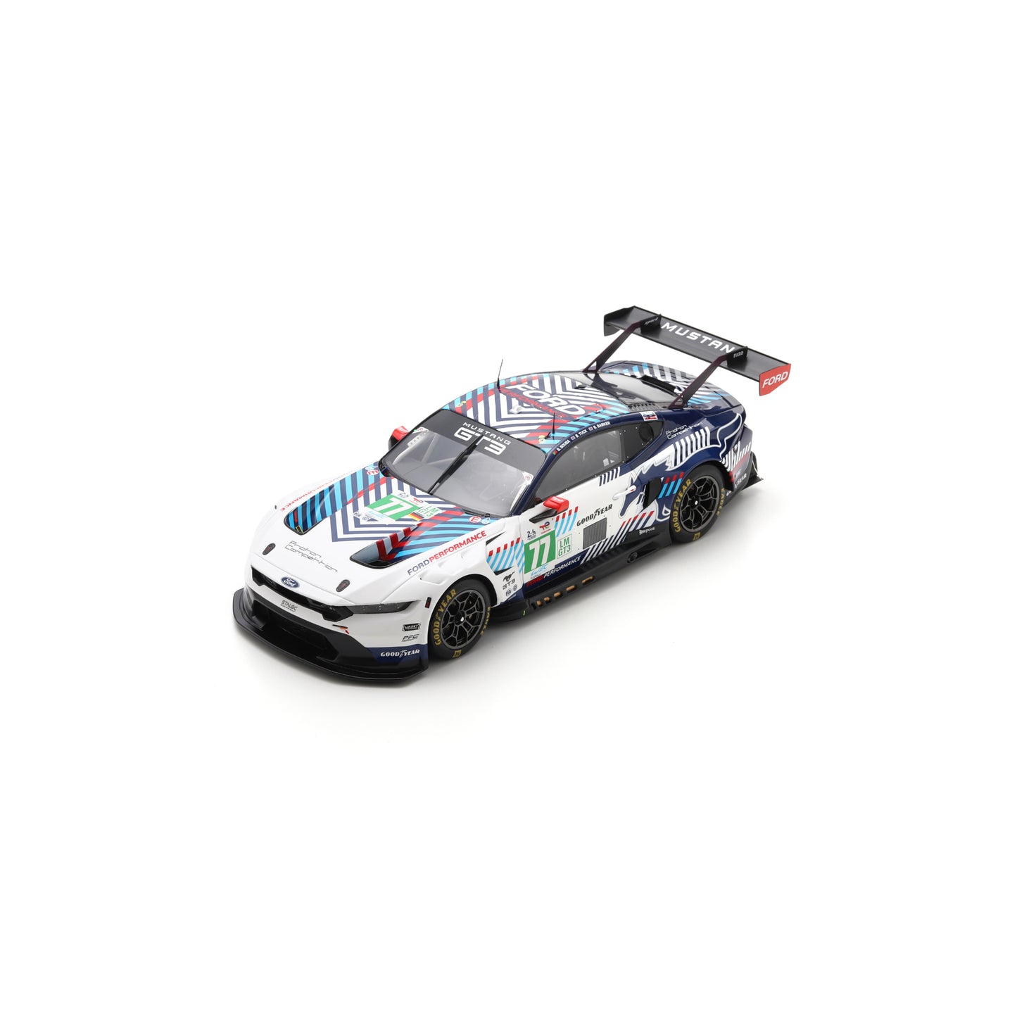 Spark 18S1052 1:18 - Ford Mustang LMGT3 No.77 PROTON COMPETITION Le Mans 24H 2025 B. Sousa - B. Tuck - B. Barker