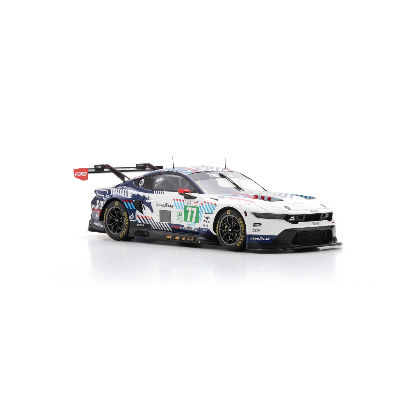 Spark 18S1052 1:18 - Ford Mustang LMGT3 No.77 PROTON COMPETITION Le Mans 24H 2025 B. Sousa - B. Tuck - B. Barker