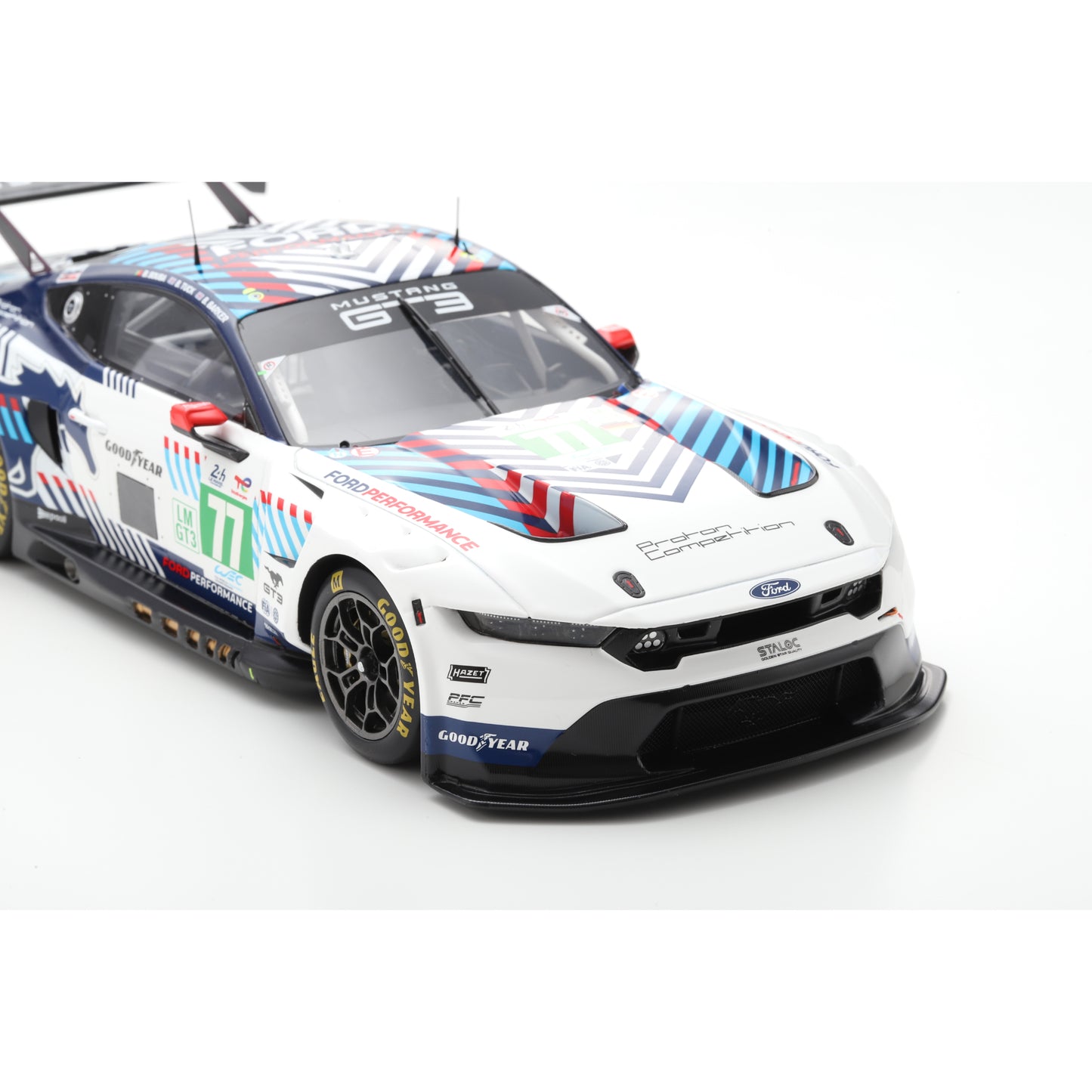 Spark 18S1052 1:18 - Ford Mustang LMGT3 No.77 PROTON COMPETITION Le Mans 24H 2025 B. Sousa - B. Tuck - B. Barker