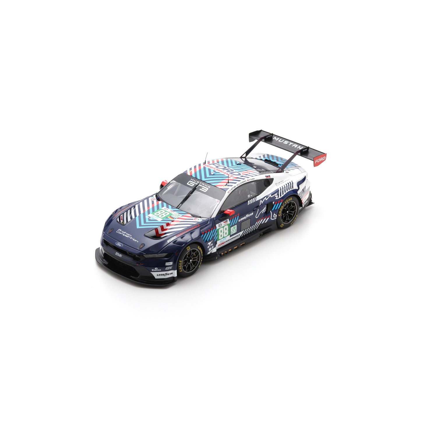 Spark 18S1053 1:18 - Ford Mustang LMGT3 No.88 PROTON COMPETITION Le Mans 24H 2025 S. Gattuso - G. Levorato - D. Olsen
