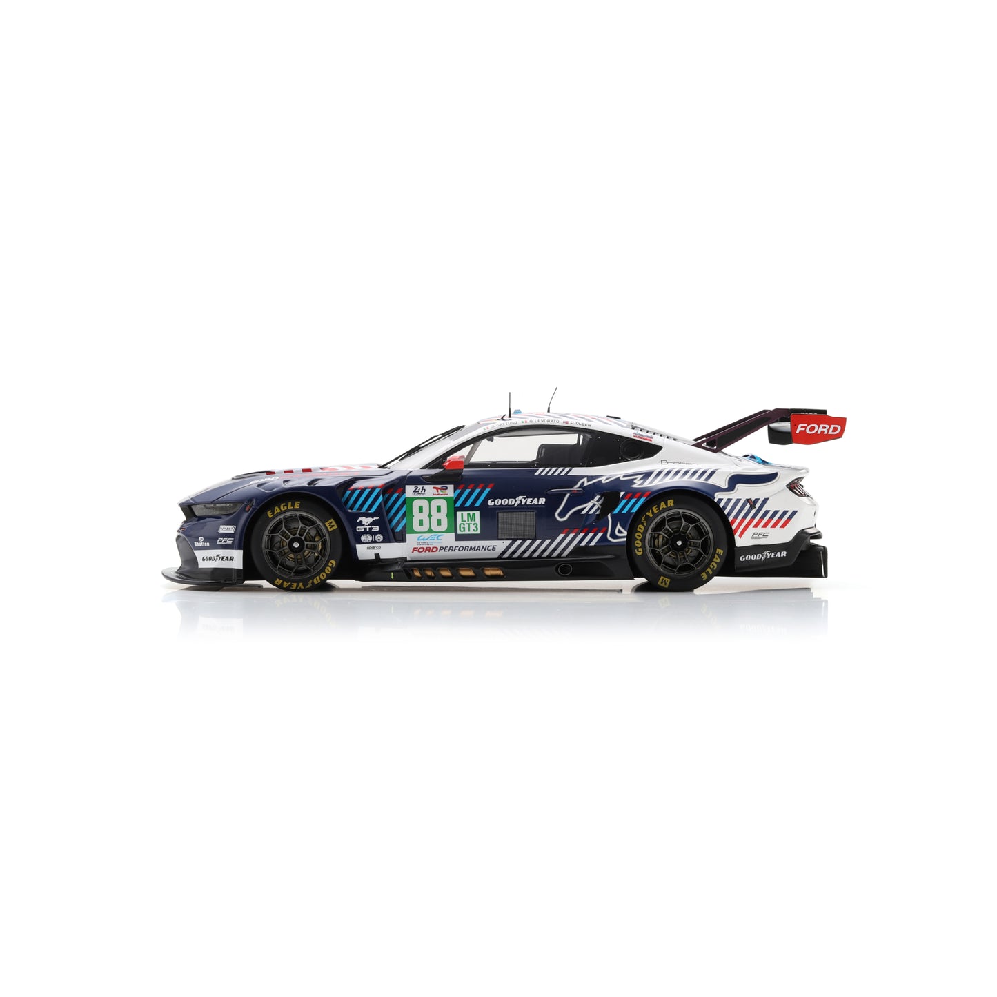 Spark 18S1053 1:18 - Ford Mustang LMGT3 No.88 PROTON COMPETITION Le Mans 24H 2025 S. Gattuso - G. Levorato - D. Olsen