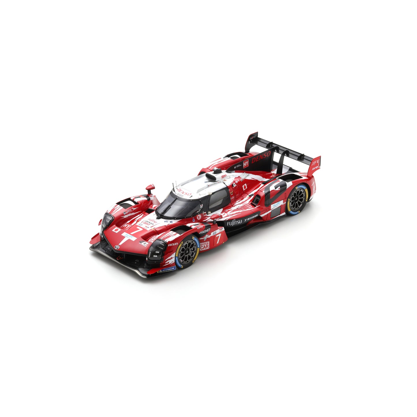 Spark 18S1055 1:18 - Toyota GR010 - Hybrid No.7 TOYOTA GAZOO RACING 5th Le Mans 24H 2025 M. Conway - K. Kobayashi - N. De Vries