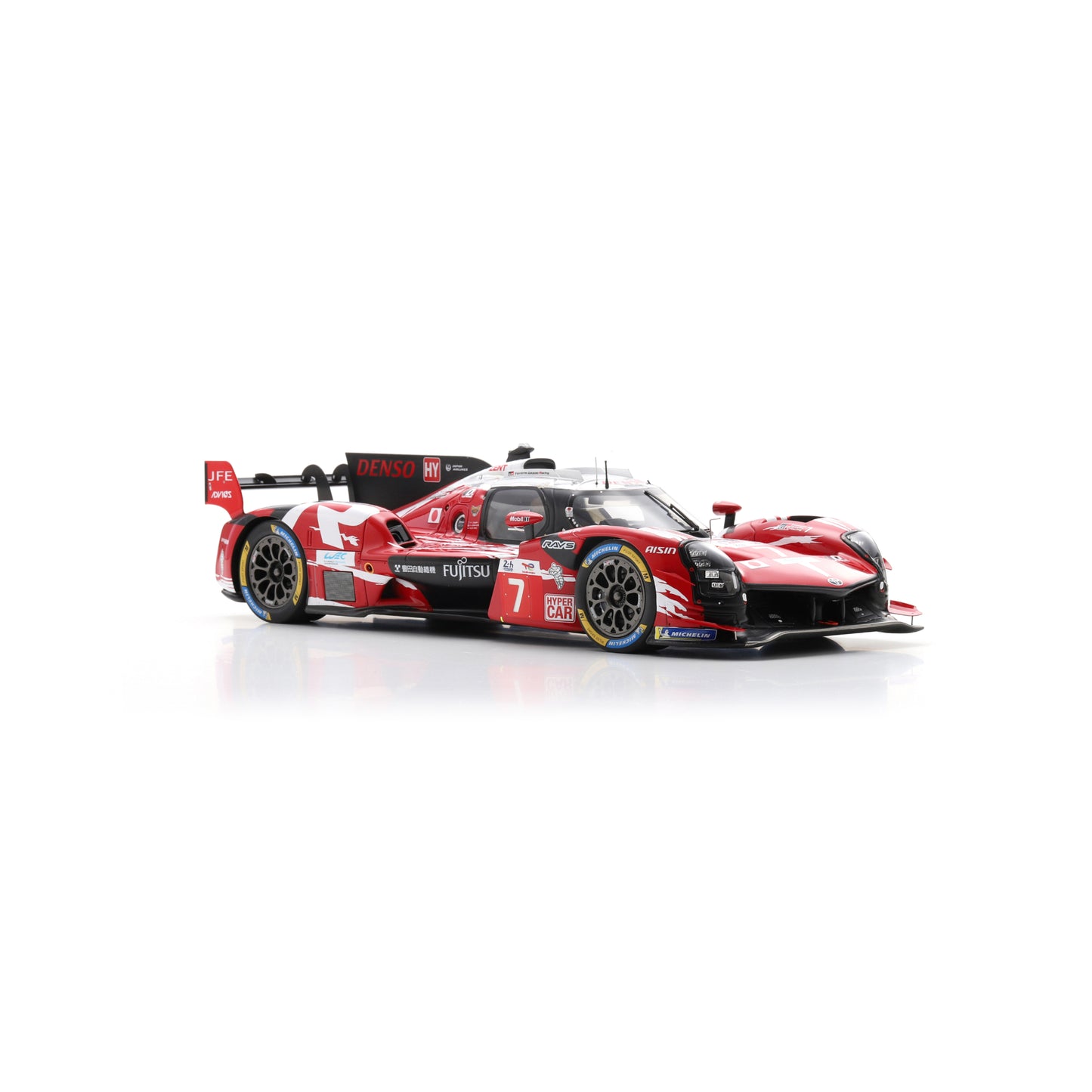 Spark 18S1055 1:18 - Toyota GR010 - Hybrid No.7 TOYOTA GAZOO RACING 5th Le Mans 24H 2025 M. Conway - K. Kobayashi - N. De Vries