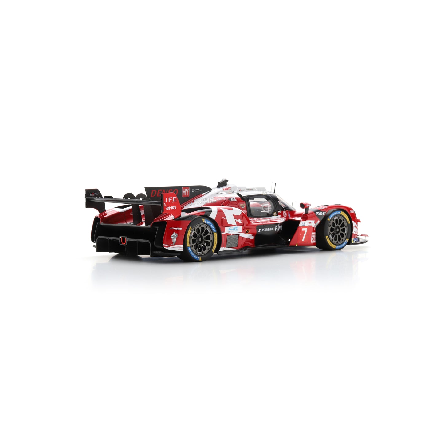 Spark 18S1055 1:18 - Toyota GR010 - Hybrid No.7 TOYOTA GAZOO RACING 5th Le Mans 24H 2025 M. Conway - K. Kobayashi - N. De Vries