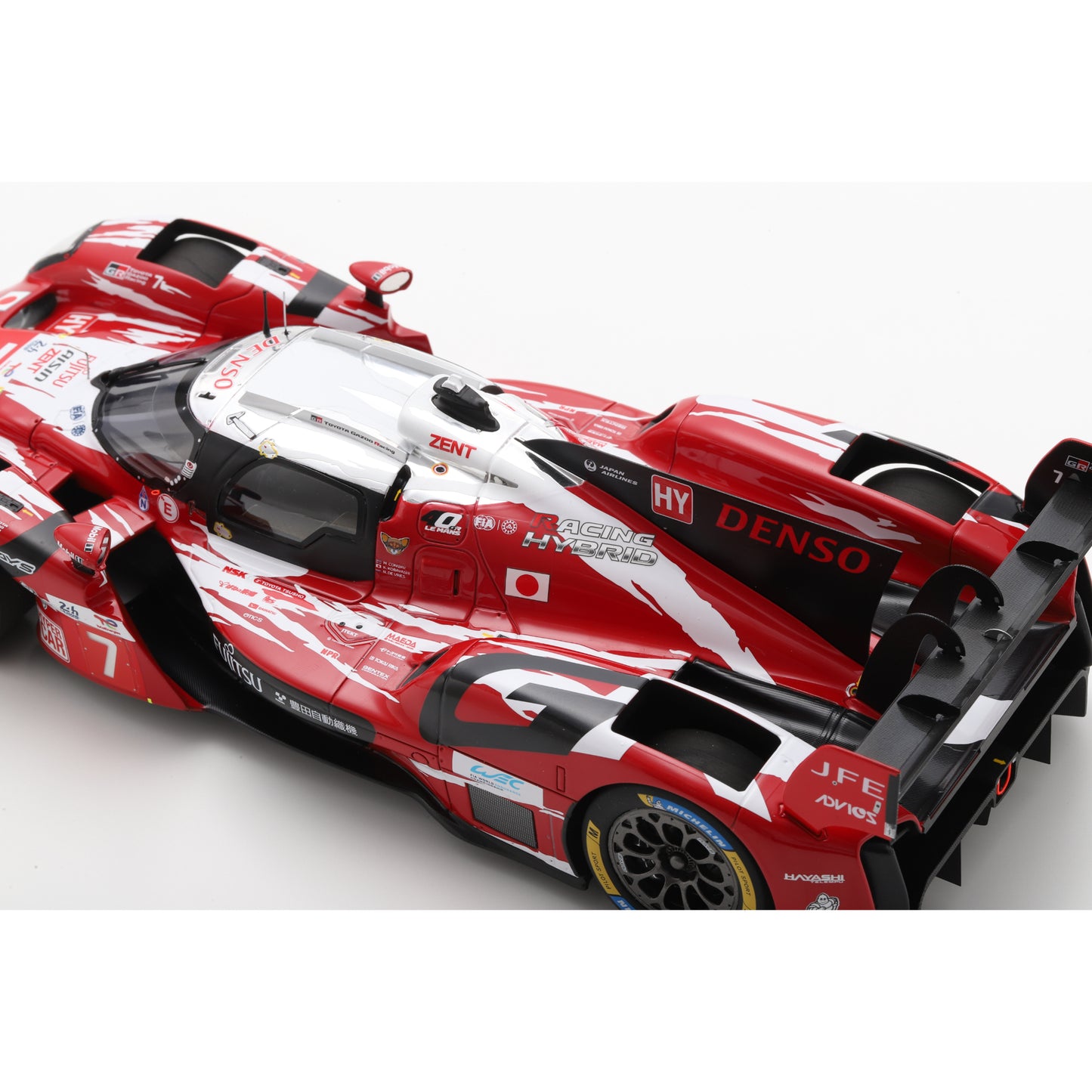 Spark 18S1055 1:18 - Toyota GR010 - Hybrid No.7 TOYOTA GAZOO RACING 5th Le Mans 24H 2025 M. Conway - K. Kobayashi - N. De Vries