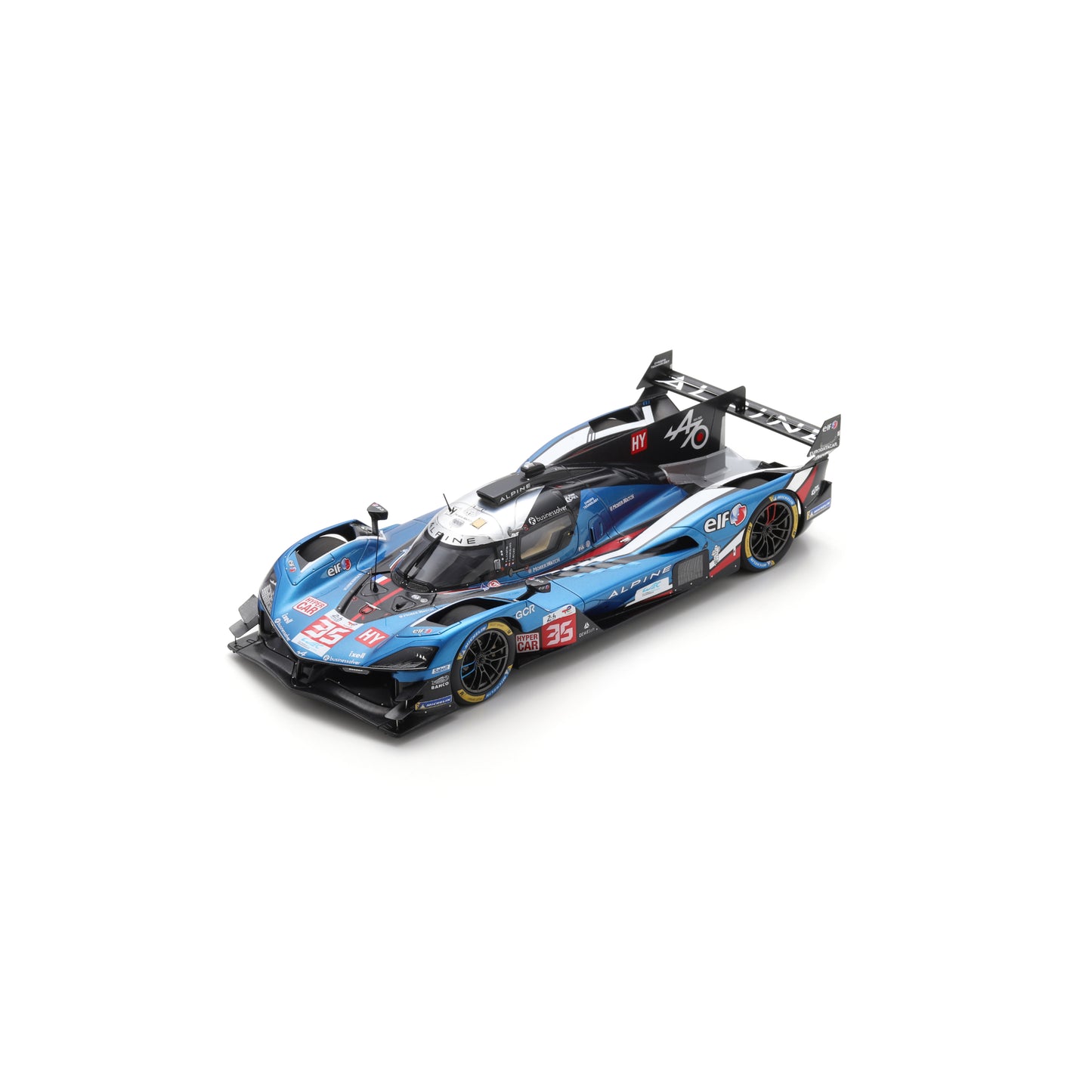 Spark 18S1060 1:18 - Alpine A424 No.35 ALPINE ENDURANCE TEAM 9th Le Mans 24H 2025 P. Chatin - F. Habsburg - C. Milesi