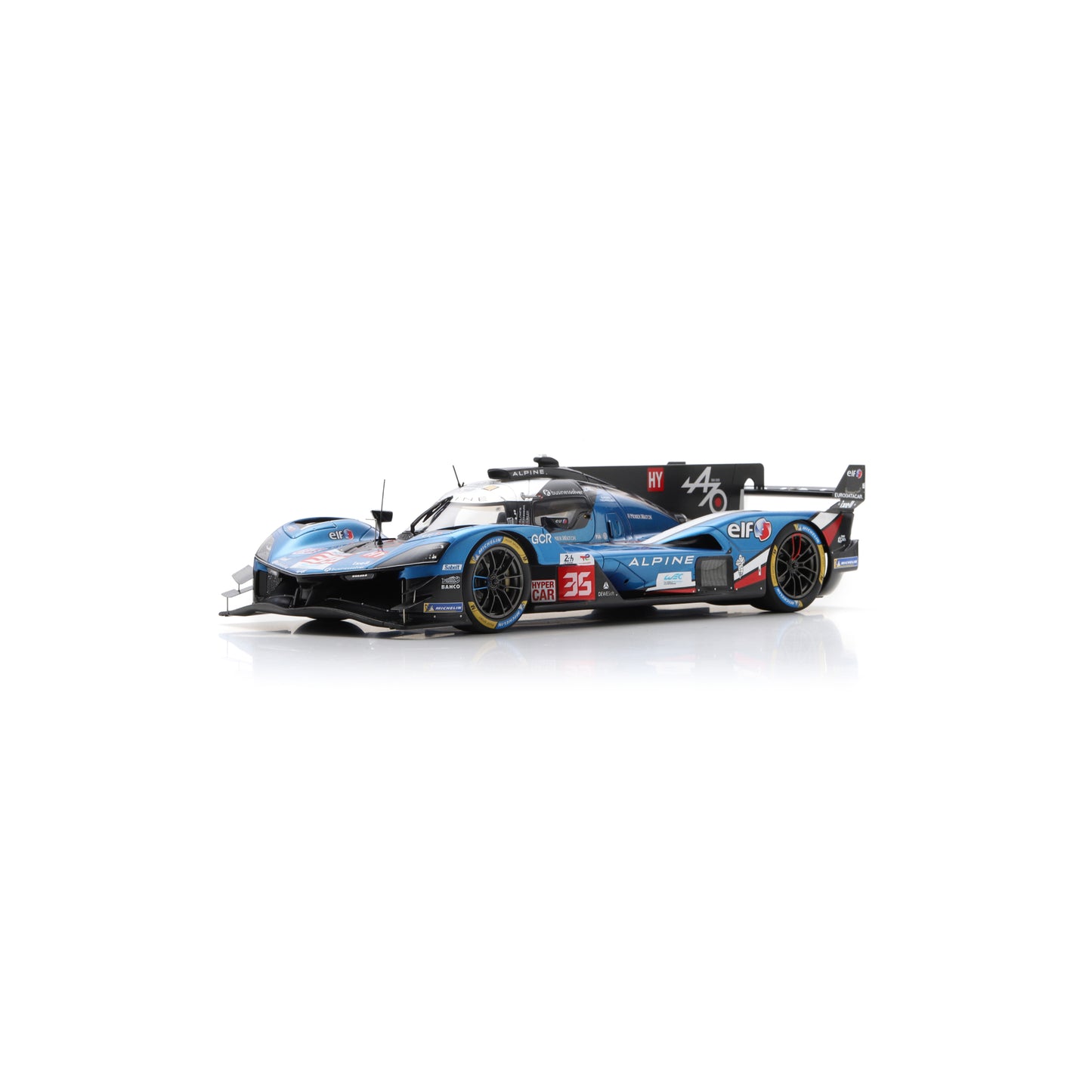 Spark 18S1060 1:18 - Alpine A424 No.35 ALPINE ENDURANCE TEAM 9th Le Mans 24H 2025 P. Chatin - F. Habsburg - C. Milesi