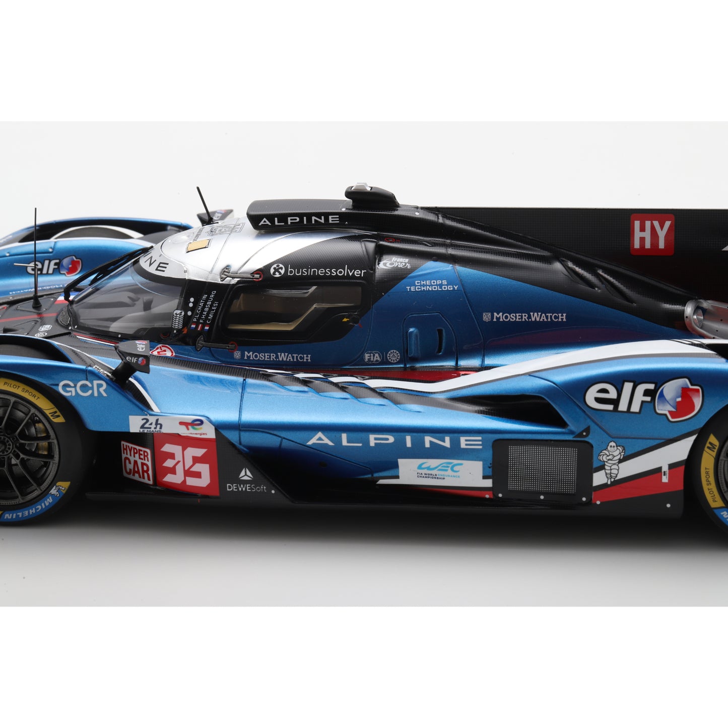 Spark 18S1060 1:18 - Alpine A424 No.35 ALPINE ENDURANCE TEAM 9th Le Mans 24H 2025 P. Chatin - F. Habsburg - C. Milesi