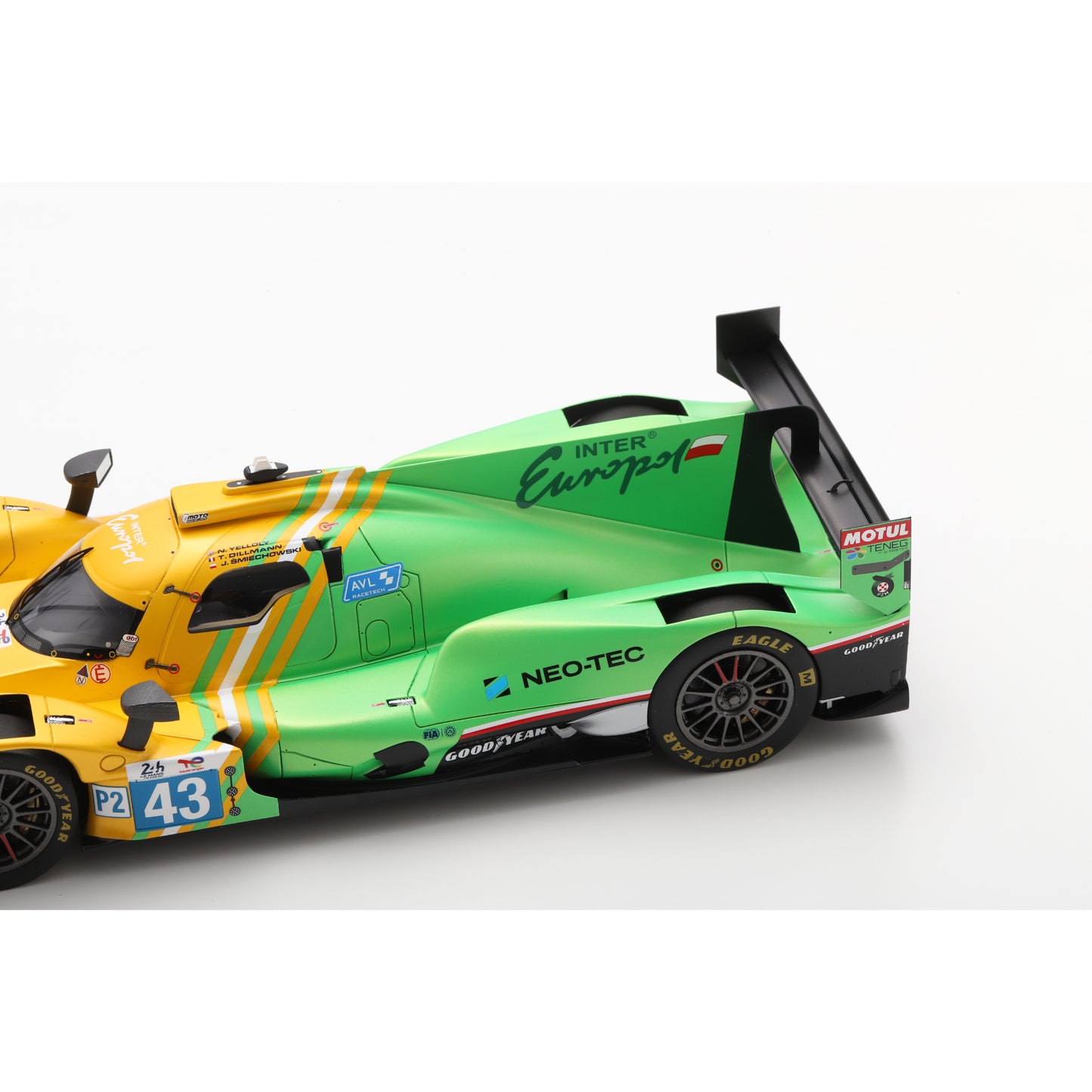 Spark 18S1065 1:18 - Oreca 07 - Gibson No.43 INTER EUROPOL COMPETITION Winner LMP2 class Le Mans 24H 2025 J. Smiechowski - T. Dillmann - N. Yelloly