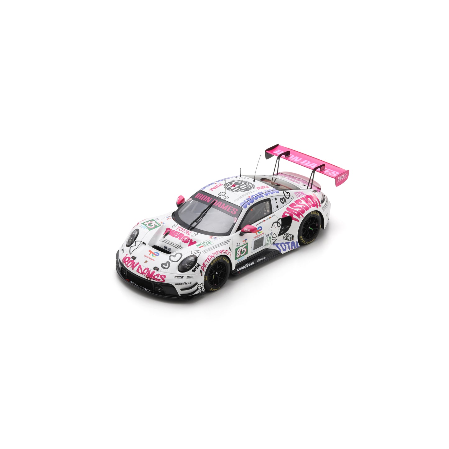 PRE-ORDER - Spark 18S1068 1:18 - Porsche 911 GT3 R LMGT3 No.85 IRON DAMES Le Mans 24H 2025 C. Martin - R. Frey - S. Bovy