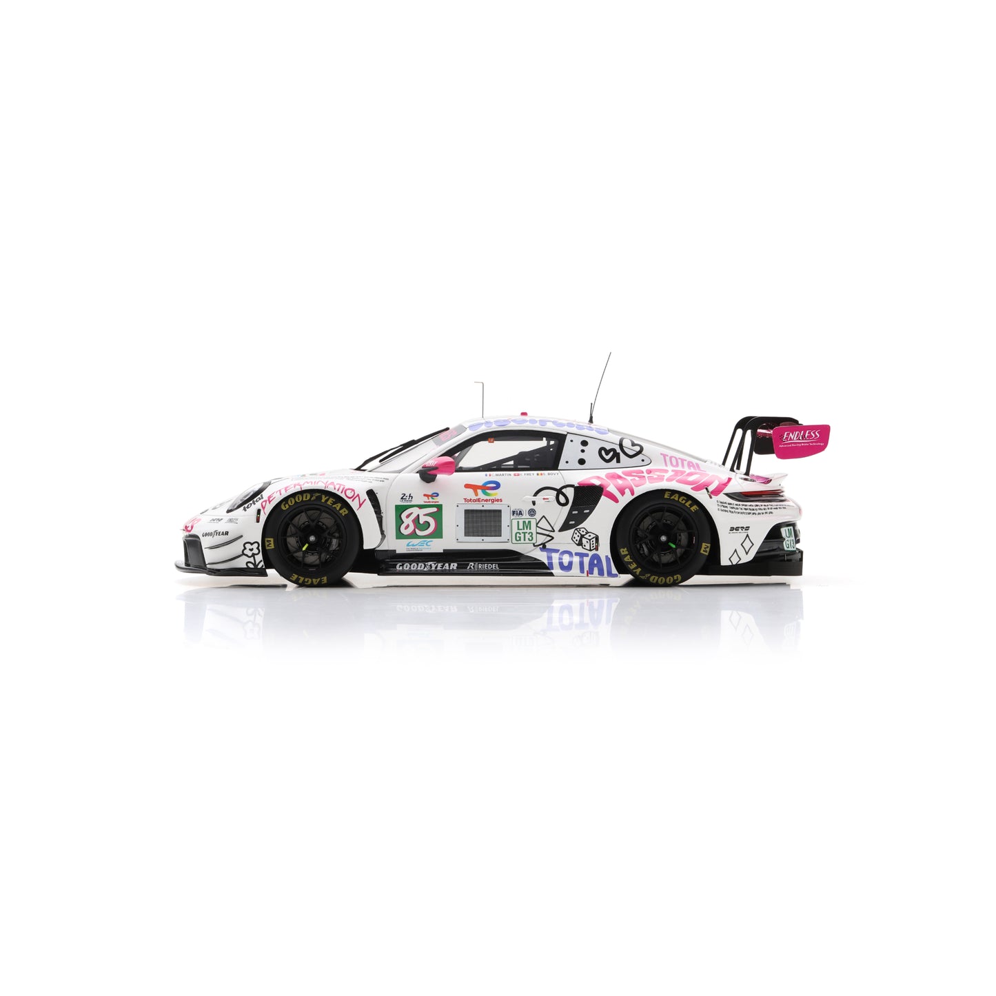 PRE-ORDER - Spark 18S1068 1:18 - Porsche 911 GT3 R LMGT3 No.85 IRON DAMES Le Mans 24H 2025 C. Martin - R. Frey - S. Bovy