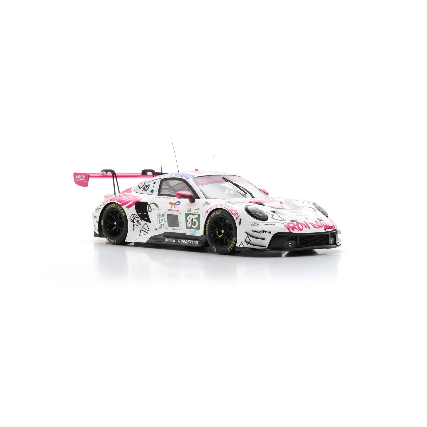 PRE-ORDER - Spark 18S1068 1:18 - Porsche 911 GT3 R LMGT3 No.85 IRON DAMES Le Mans 24H 2025 C. Martin - R. Frey - S. Bovy