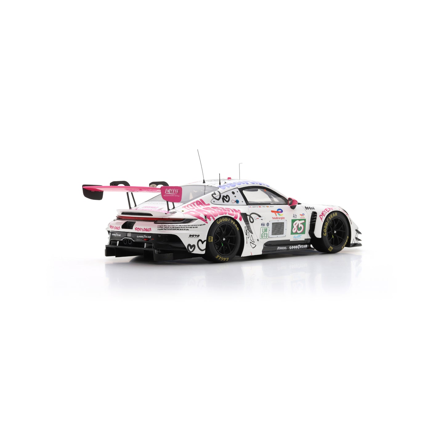 PRE-ORDER - Spark 18S1068 1:18 - Porsche 911 GT3 R LMGT3 No.85 IRON DAMES Le Mans 24H 2025 C. Martin - R. Frey - S. Bovy