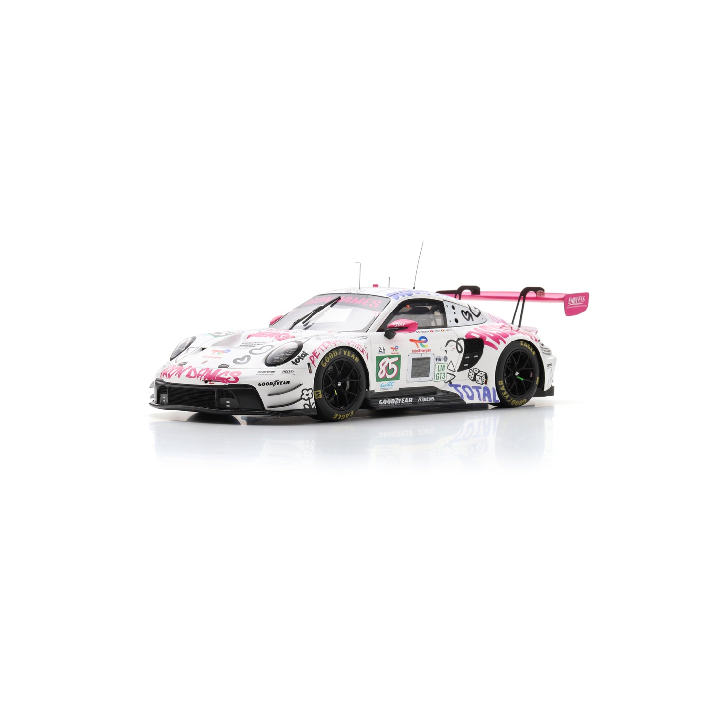PRE-ORDER - Spark 18S1068 1:18 - Porsche 911 GT3 R LMGT3 No.85 IRON DAMES Le Mans 24H 2025 C. Martin - R. Frey - S. Bovy