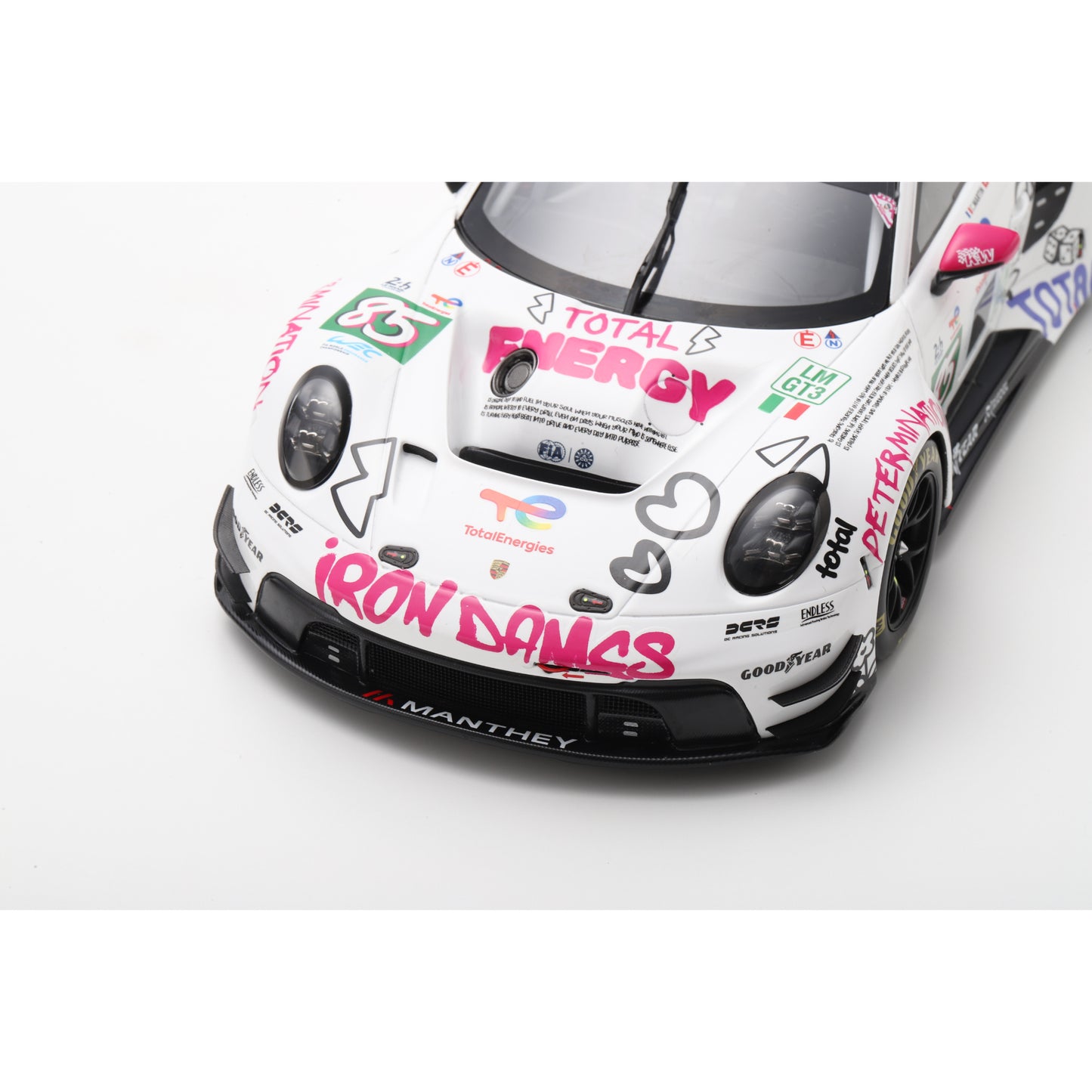 PRE-ORDER - Spark 18S1068 1:18 - Porsche 911 GT3 R LMGT3 No.85 IRON DAMES Le Mans 24H 2025 C. Martin - R. Frey - S. Bovy