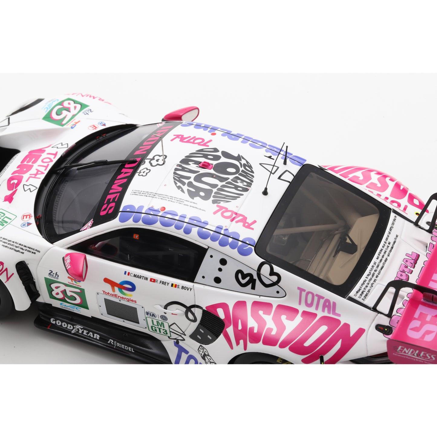 PRE-ORDER - Spark 18S1068 1:18 - Porsche 911 GT3 R LMGT3 No.85 IRON DAMES Le Mans 24H 2025 C. Martin - R. Frey - S. Bovy