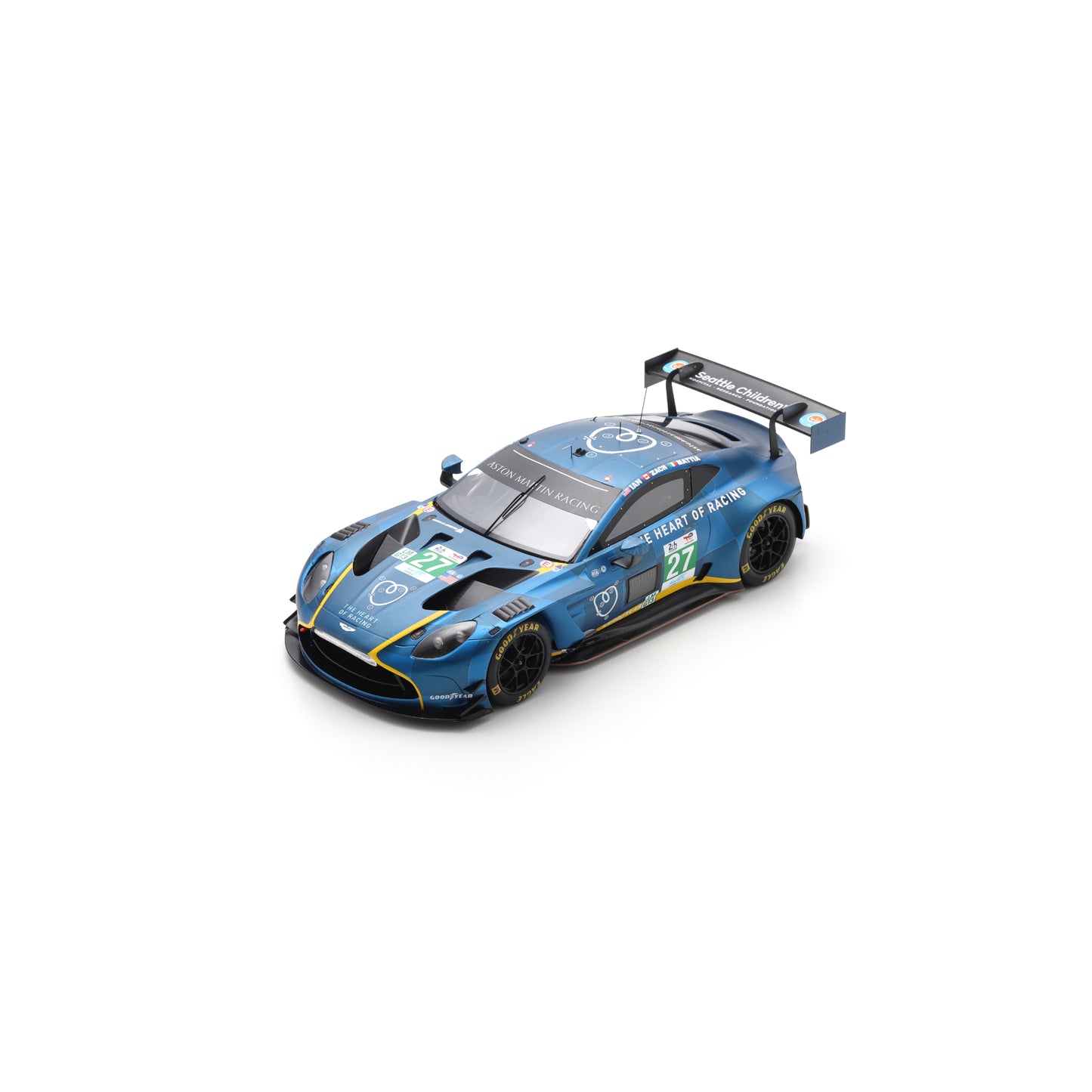 Spark 18S1072 1:18 - Aston Martin Vantage AMR LMGT3 No.27 HEART OF RACING TEAM Le Mans 24H 2025 I. James - M. Drudi - Z. Robichon