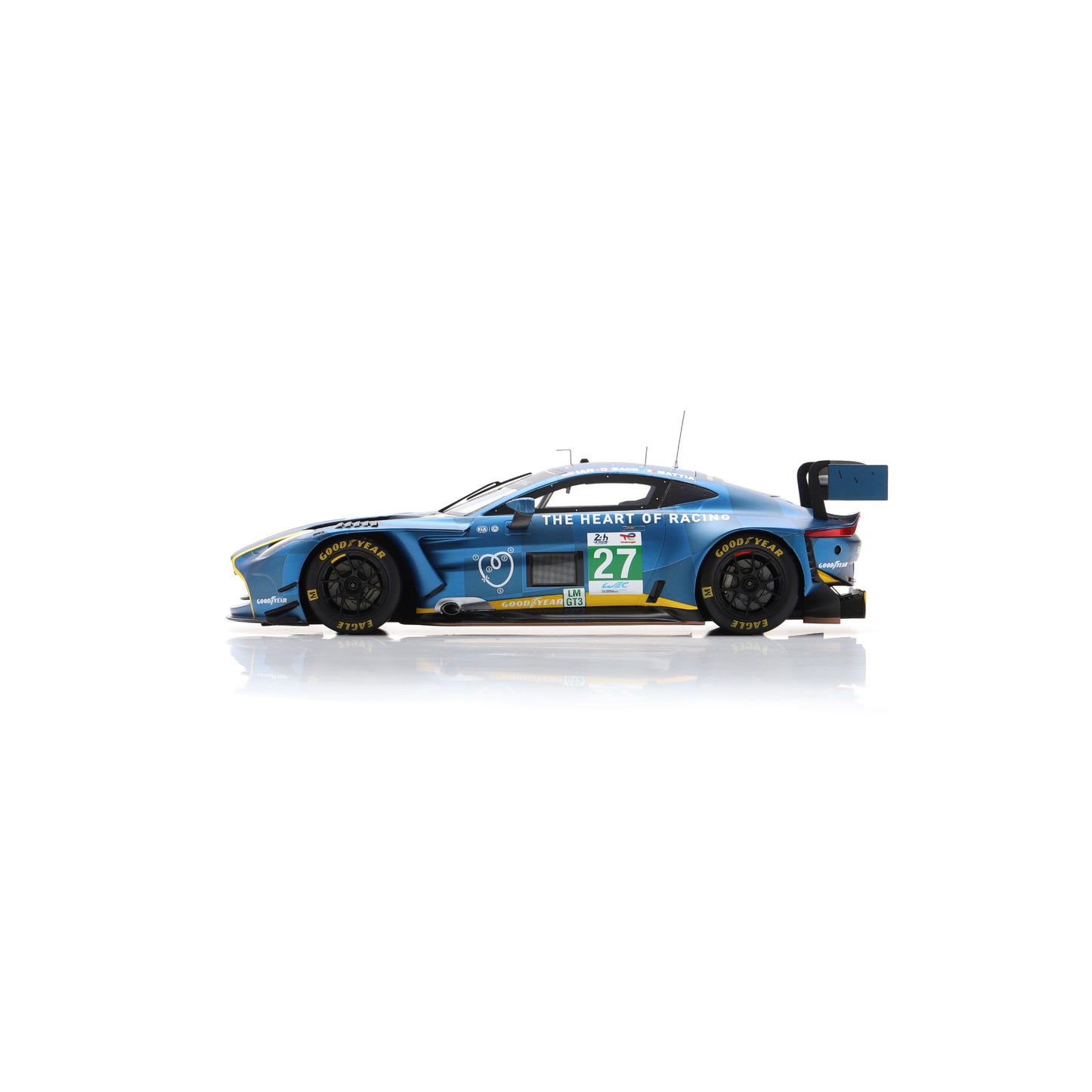 Spark 18S1072 1:18 - Aston Martin Vantage AMR LMGT3 No.27 HEART OF RACING TEAM Le Mans 24H 2025 I. James - M. Drudi - Z. Robichon