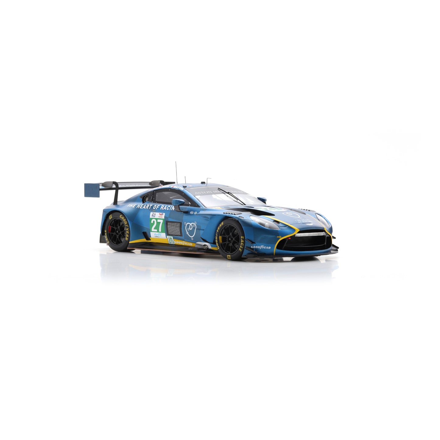 Spark 18S1072 1:18 - Aston Martin Vantage AMR LMGT3 No.27 HEART OF RACING TEAM Le Mans 24H 2025 I. James - M. Drudi - Z. Robichon