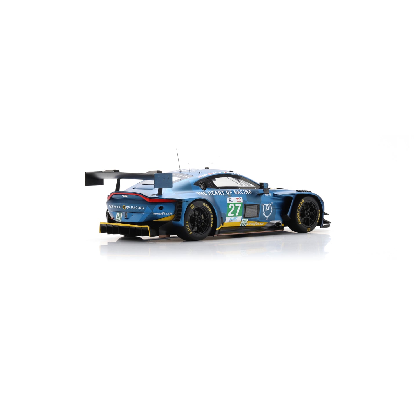 Spark 18S1072 1:18 - Aston Martin Vantage AMR LMGT3 No.27 HEART OF RACING TEAM Le Mans 24H 2025 I. James - M. Drudi - Z. Robichon
