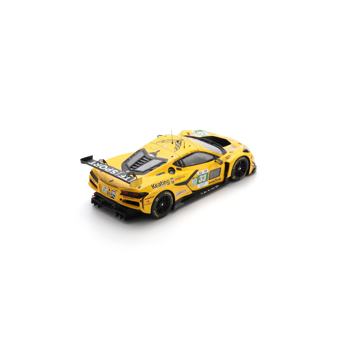 Spark 18S1073 1:18 - Corvette Z06 LMGT3.R No.33 TF SPORT Le Mans 24H 2025 B. Keating -  J. Edgar - D. Juncadella
