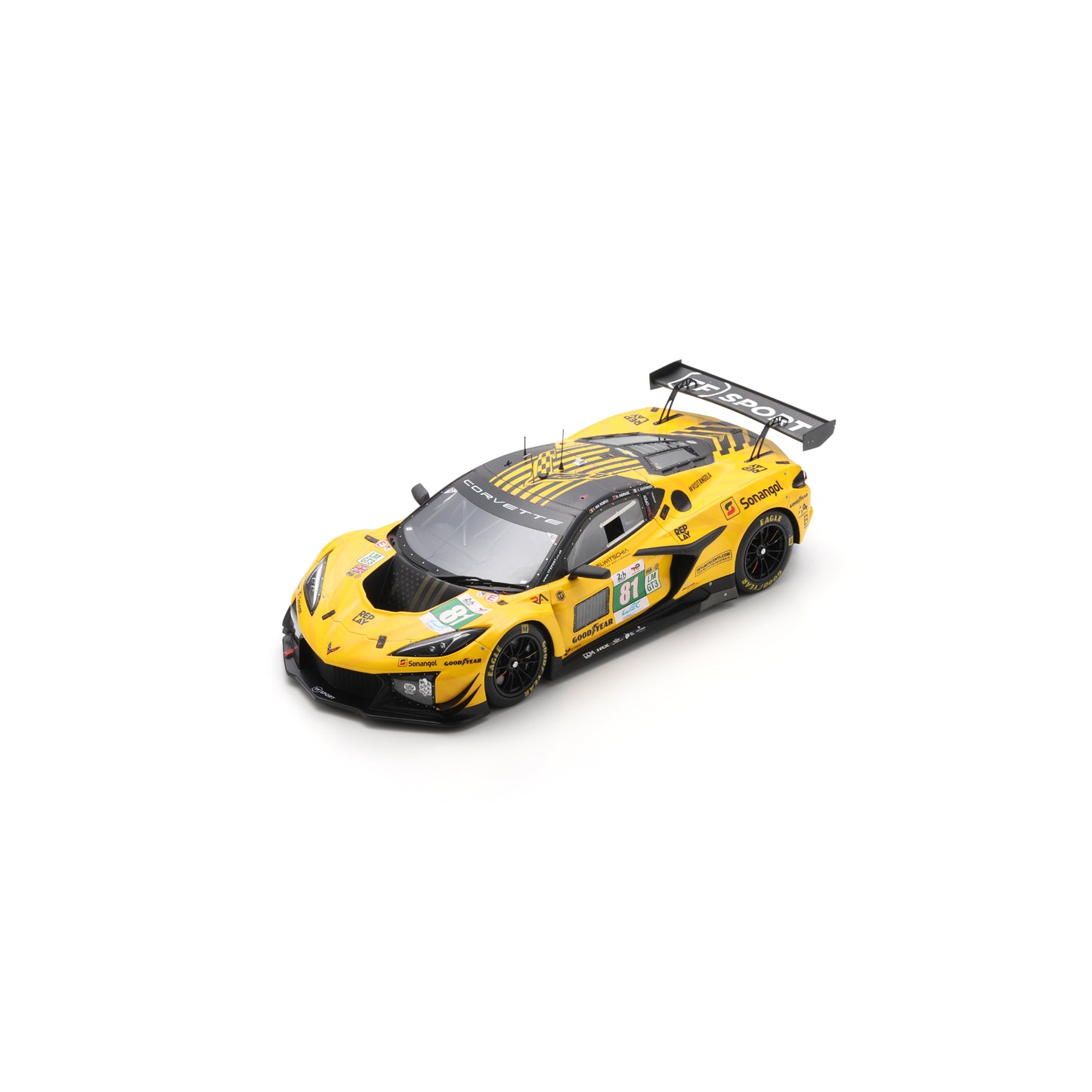 Spark 18S1078 1:18 - Corvette Z06 LMGT3.R No.81 TF SPORT 3rd LMGT3 class Le Mans 24H 2025 T. Van Rompuy - R. Andrade - C. Eastwood