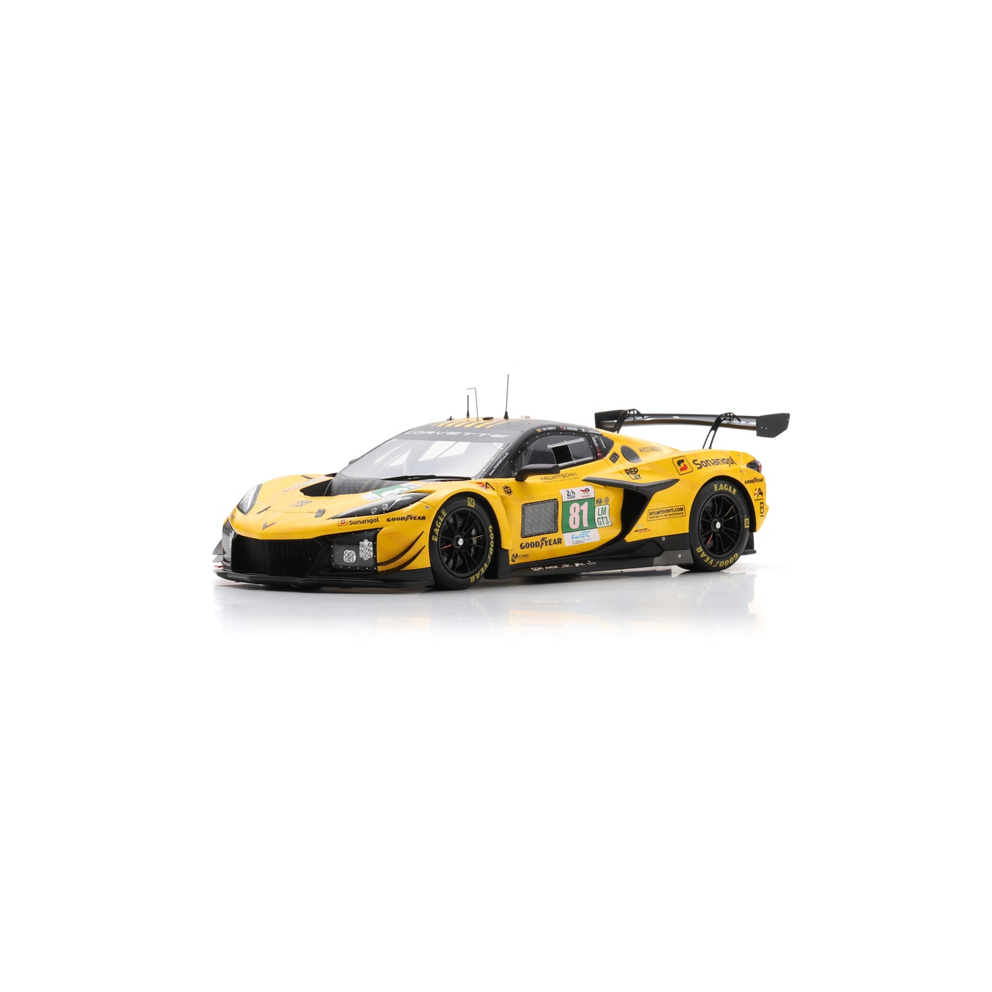 Spark 18S1078 1:18 - Corvette Z06 LMGT3.R No.81 TF SPORT 3rd LMGT3 class Le Mans 24H 2025 T. Van Rompuy - R. Andrade - C. Eastwood