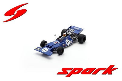 PRECOMMANDE - Spark 18S357 1/18 - TYRRELL 003 N°11 Vainqueur GP Monaco 1971 Jackie Stewart