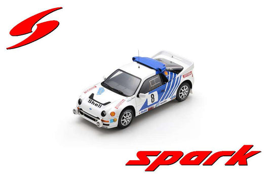 PRECOMMANDE - Spark 18S779 1/18 - Ford RS200 No.8 3rd Swedish Rally 1986 K. Grundel – B. Melander