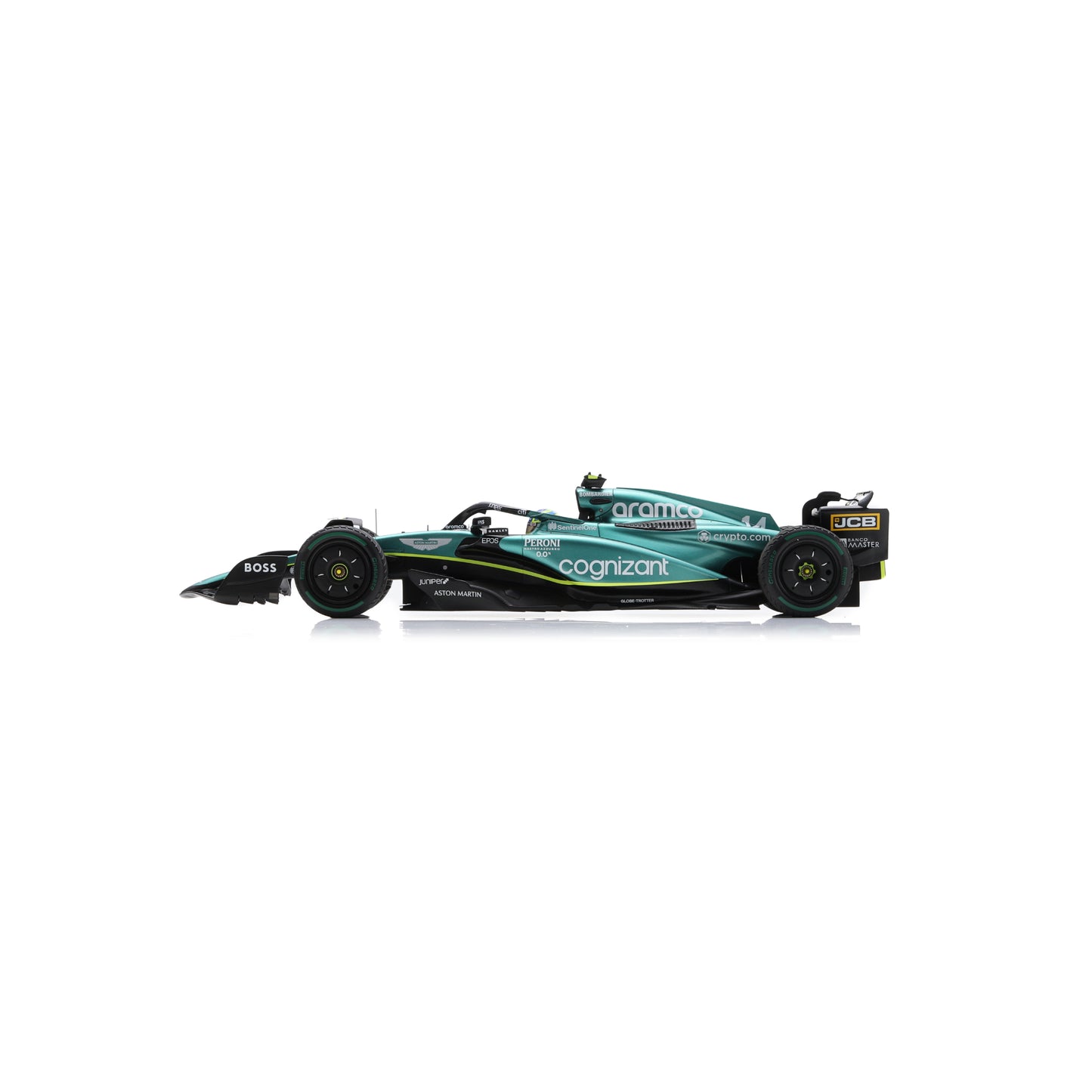 Spark 18S900 1:18 - Aston Martin AMR23 No.14 Aston Martin Aramco Cognizant F1 Team 2nd Monaco GP 2023 Fernando Alonso
