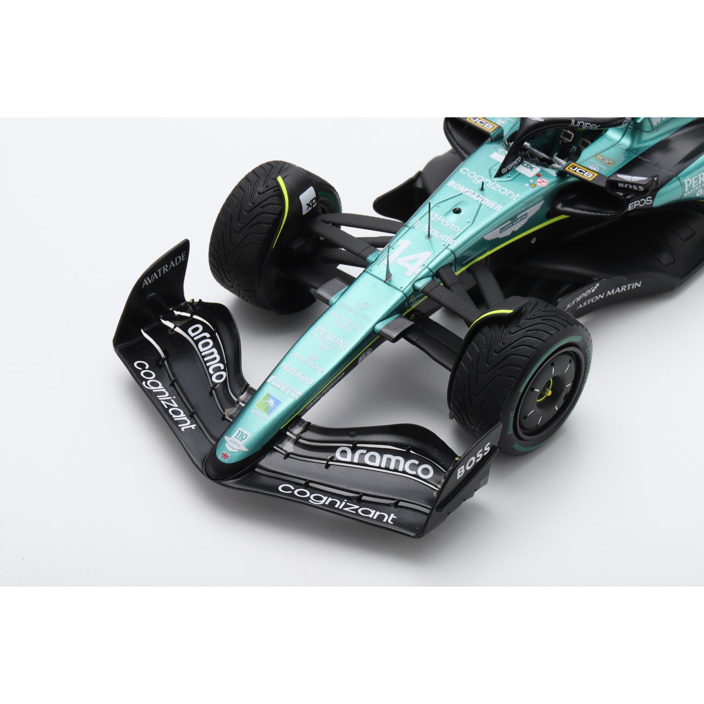 Spark 18S900 1:18 - Aston Martin AMR23 No.14 Aston Martin Aramco Cognizant F1 Team 2nd Monaco GP 2023 Fernando Alonso
