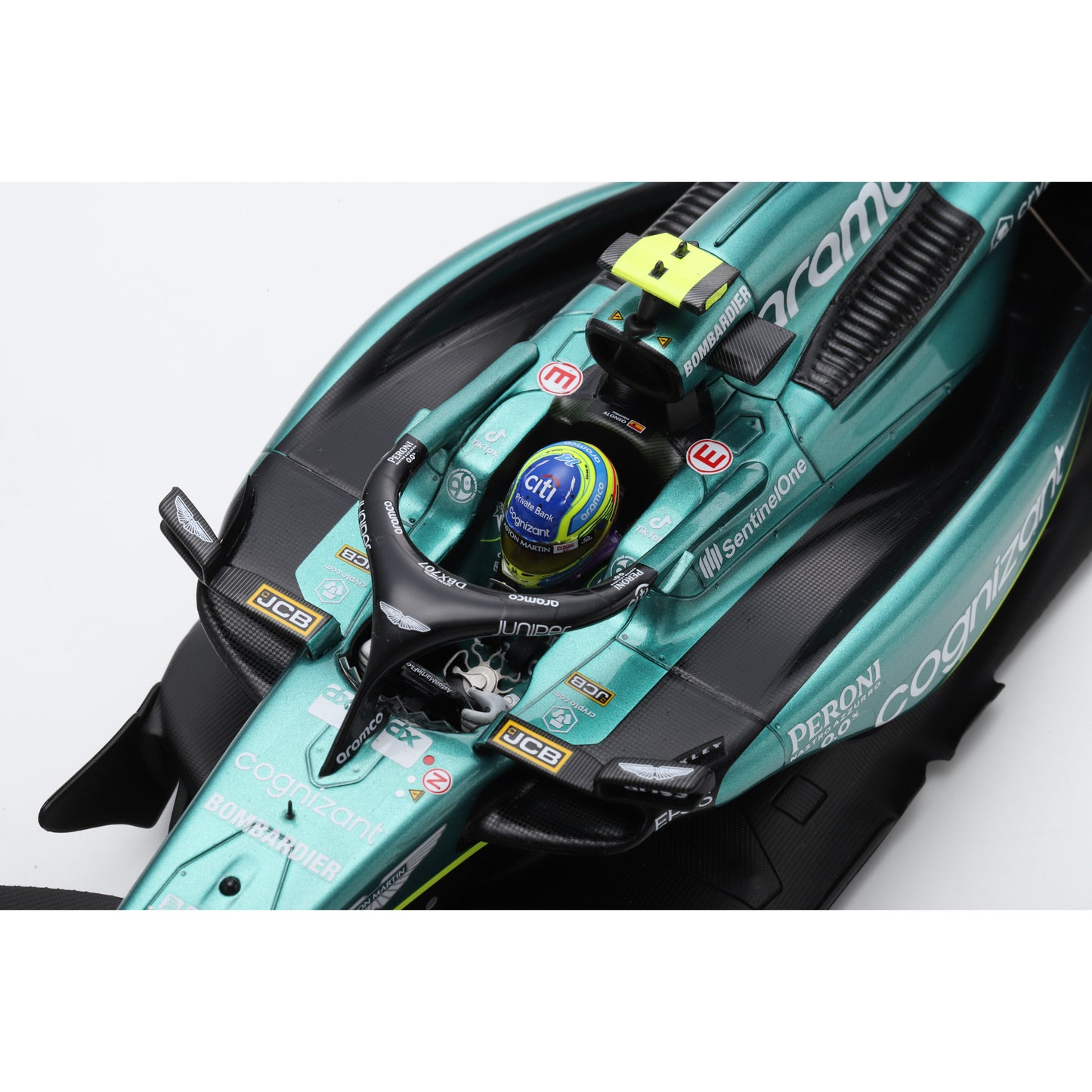 Spark 18S900 1:18 - Aston Martin AMR23 No.14 Aston Martin Aramco Cognizant F1 Team 2nd Monaco GP 2023 Fernando Alonso