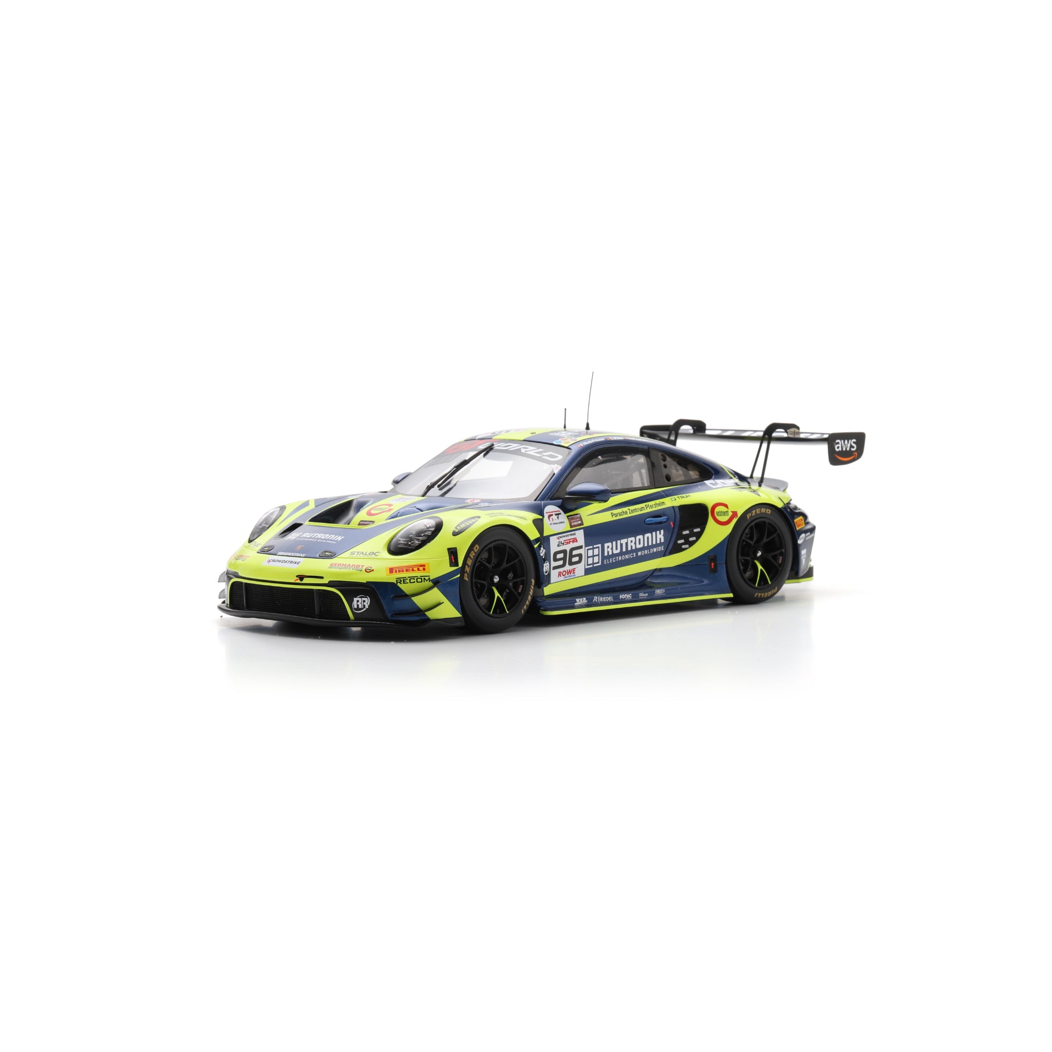 Spark 18SB081 1:18 - Porsche 911 GT3 R (992) No.96 Rutronik Racing