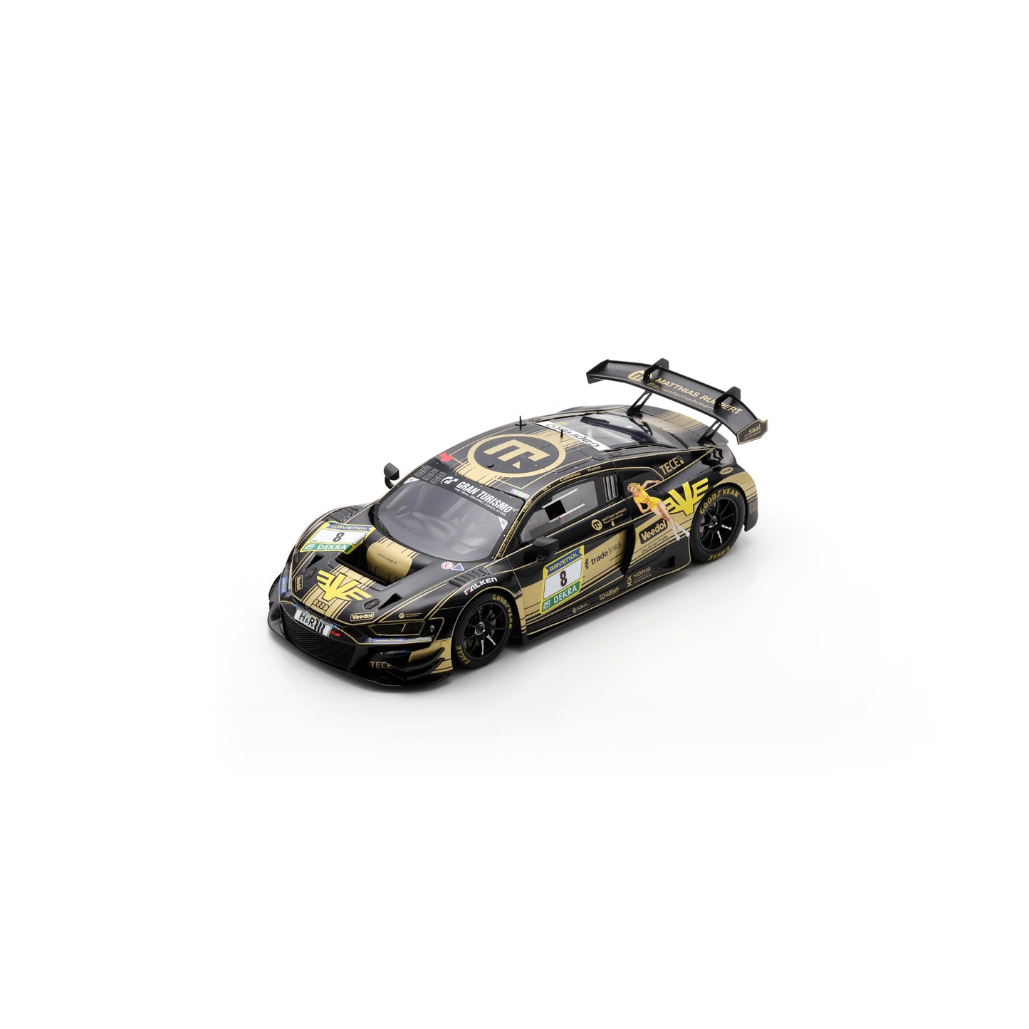Spark 18SG069 1:18 - Audi R8 LMS GT3 evo ll No.8 JUTA Racing 24H Nürburgring 2025 A. Veremenko - SELV - E. Erhart - P. Kaffer Limited (300ex.)