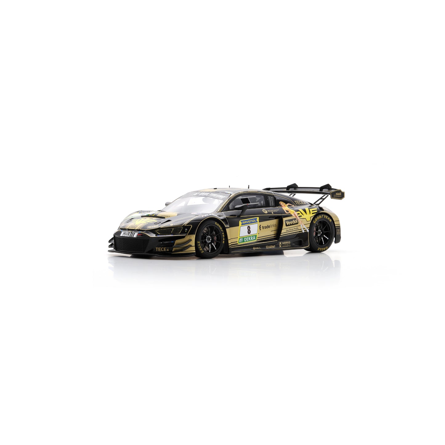 Spark 18SG069 1:18 - Audi R8 LMS GT3 evo ll No.8 JUTA Racing 24H Nürburgring 2025 A. Veremenko - SELV - E. Erhart - P. Kaffer Limited (300ex.)