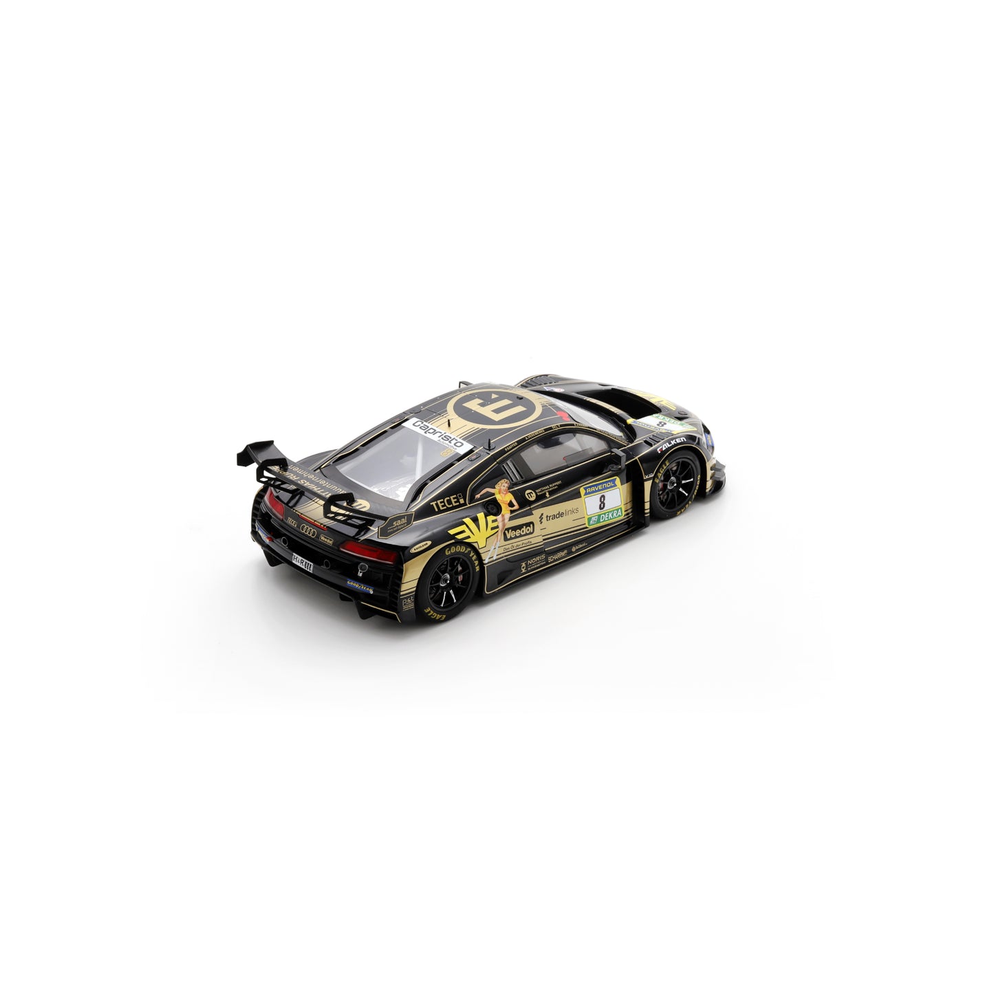Spark 18SG069 1:18 - Audi R8 LMS GT3 evo ll No.8 JUTA Racing 24H Nürburgring 2025 A. Veremenko - SELV - E. Erhart - P. Kaffer Limited (300ex.)